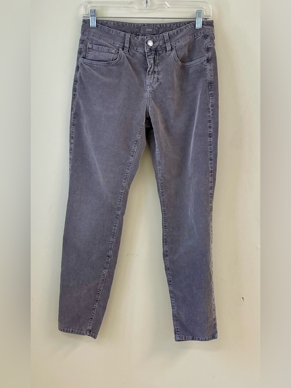Closed Baker Gray Corduroy Pants Size 28 Italy Slim Stretch Jeans